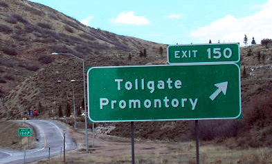 Tollgate Canyon located five miles from Park City, Utah